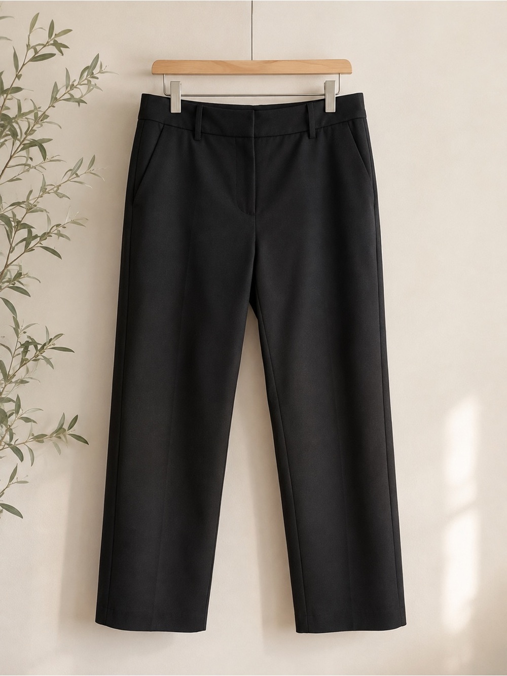 LOFT Riviera Slim Pants in Doubleweave Black 2P